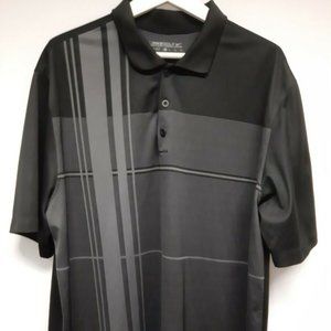 Nike Golf Polo Shirt, Black & Grey, Men's size XL - TPC Boston Deutsche Bank